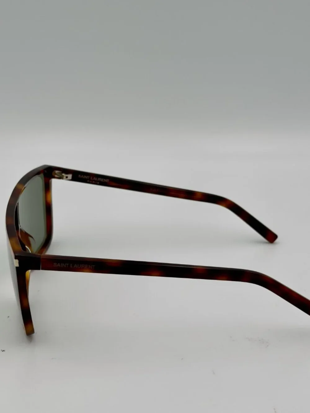Saint Laurent SL 364 MASK 002 Havana Green Sunglasses Unisex YSL w/ Case